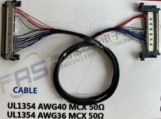 chicote de fios 30AWG 20 Pin Cable Laptop Screen do fio de 0.3mm LVDS