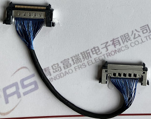 41 cabo do protetor do chicote de fios Awg36 do fio do Pin LVDS único para a tela do diodo emissor de luz do LCD