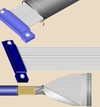 cabo liso de 0.3mm HDMI FFC, cabo de fita ultra flexível de 0.5mm