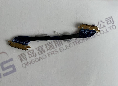 30 revestimento do Pin 50 Pin Electrical Harness Assembly 0.4mm LVDS 40 Pin Cable Ultra Thin Black