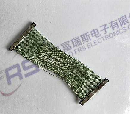 Awg42 50 conjunto de chicote de fios do co-axial 0.4mm do cabo do Pin LVDS micro