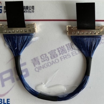 50 tevê do conjunto de cabo coaxial 0.5mm do micro de Pin Awg 36 LVDS