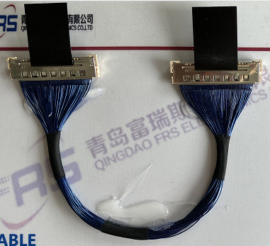 Conjuntos do chicote de fios 210mm LCD 40 Pin Connector Micro Coax Cable do fio de Awg40 LVDS