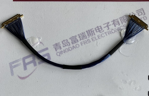 40awg micro conjuntos de cabo do conector 250mm do Pin LVDS do co-axial 30