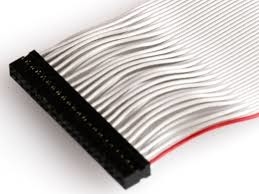 Um tipo PVC flexível do cabo liso da fita de 0.5mm protegeu Ffc