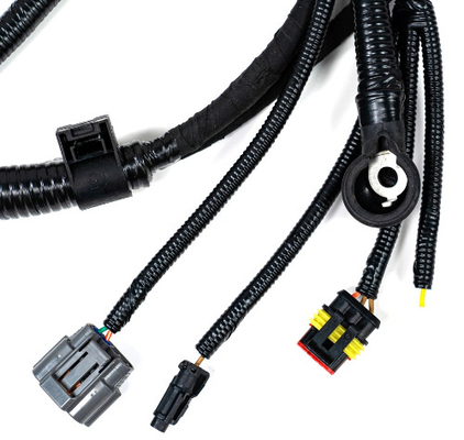 Conjunto de cabo Tin Plated do chicote de fios do fio do diodo emissor de luz 28awg automotivo
