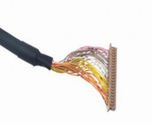 cabo dobro do protetor do reboque do carro 30awg do chicote de fios 50mm do fio de 40p LVDS único
