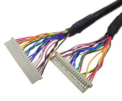 chicote de fios 30AWG 20 Pin Cable Laptop Screen do fio de 0.3mm LVDS