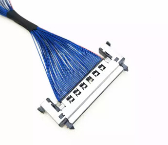 Conjuntos de cabo coaxial de AWG44 0.5mm micro, conjunto de cabo de 170mm LVDS