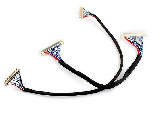 conjunto liso do cabo 0.4mm LCD do Pin LVDS de 450mm 20 para o painel Displaysemblies