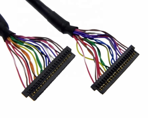 conjunto liso do cabo 0.4mm LCD do Pin LVDS de 450mm 20 para o painel Displaysemblies
