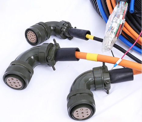 Cablagens 200mm do robô de 6 linhas centrais, cablagens do corpo de 50 núcleos para a pilha de carregamento de New Energy