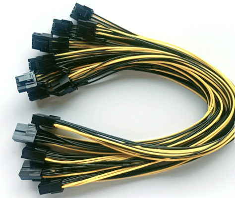 8 o protetor de Pin Power Wire Harness Female PA66 cabografa 260mm para o automóvel
