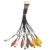 Poder do conjunto de cabo de Pin Power Wire Harness 200mm da navegação 20 elétrico para o carro