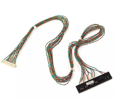 Níquel do conjunto de chicote de fios do cabo de Molex 1.8m por muito tempo horizontalmente coaxial