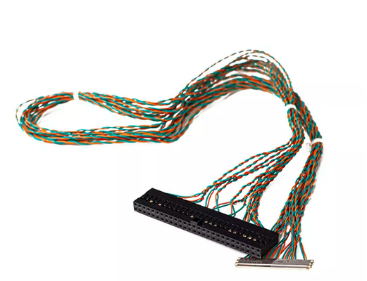 Níquel do conjunto de chicote de fios do cabo de Molex 1.8m por muito tempo horizontalmente coaxial