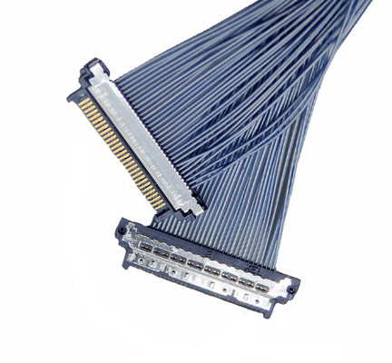 conjunto de cabo flexível do cabo coaxial 32awg Lvds de 26awg 28awg para a câmera de HD