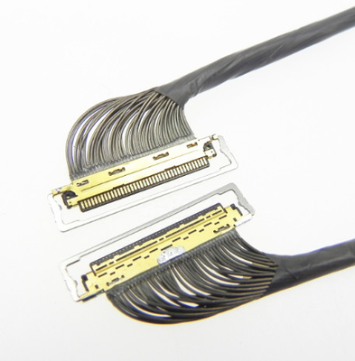 34awg micro conjunto do fio do Teflon PTFE do núcleo 380mm do cabo coaxial 20