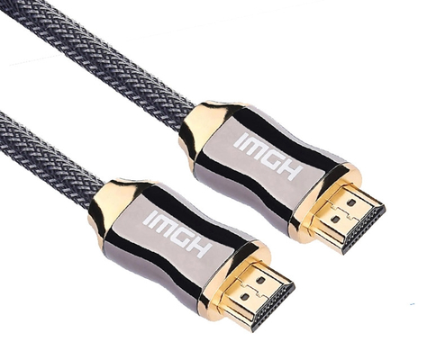Cabo trançado de nylon de 2.0v 4k 60hz Hdmi, cabo de 3d 4k Hdr Hdmi