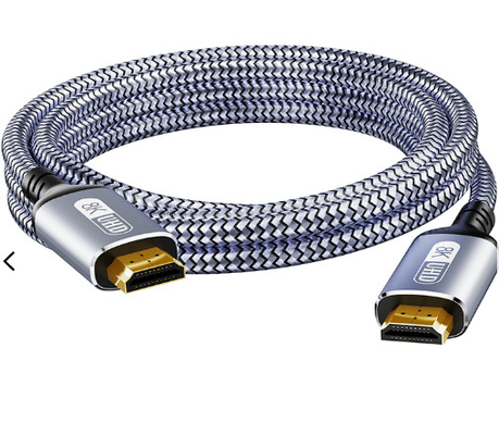 Ouro do conjunto de cabo de 24-30AWG HDMI chapeado para o monitor do jogo PS5