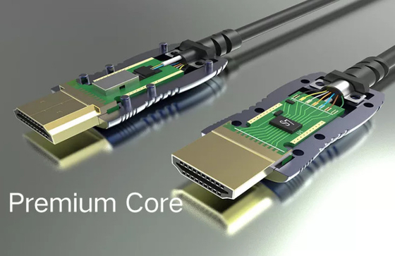 50 ao cabo de fibra ótica do PVC 4k Hdmi do conjunto de cabo de 300m HDMI