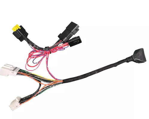 da luz audio da cauda do Cctv do PVC dos conjuntos de cabo da câmera de 0.3mm 0.4mm carro video do conector do ECU