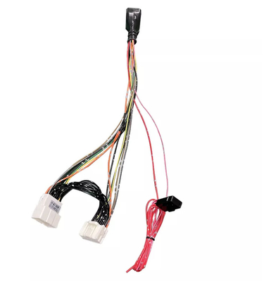 da luz audio da cauda do Cctv do PVC dos conjuntos de cabo da câmera de 0.3mm 0.4mm carro video do conector do ECU