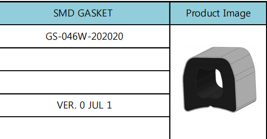 recuperação elástica da gaxeta de 20mm SMD, plano do silicone em volta das gaxetas de borracha