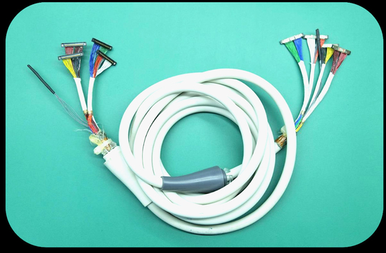 Do chicote de fios médico do fio da máquina do ultrassom conjuntos de cabo coaxial automotivos contínuos